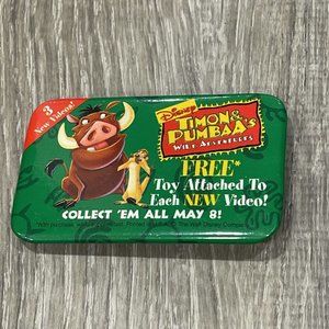 Disney Timon Pumbaa Video Lion King  Pin Button PB13